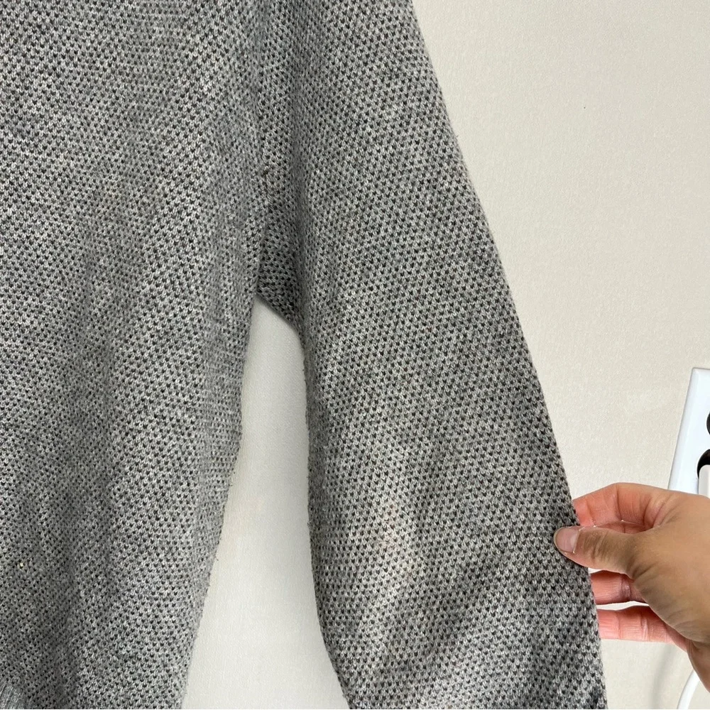 J. Crew‎ Rugged Merino Wool Blend 1/4 Zip High Neck Sweater Size Large